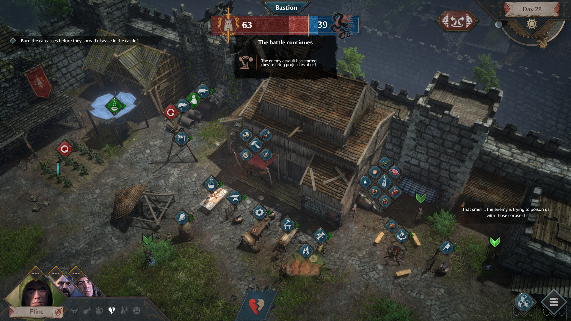 Pictured: A gameplay screenshot from Siege Survival: Gloria Victis.