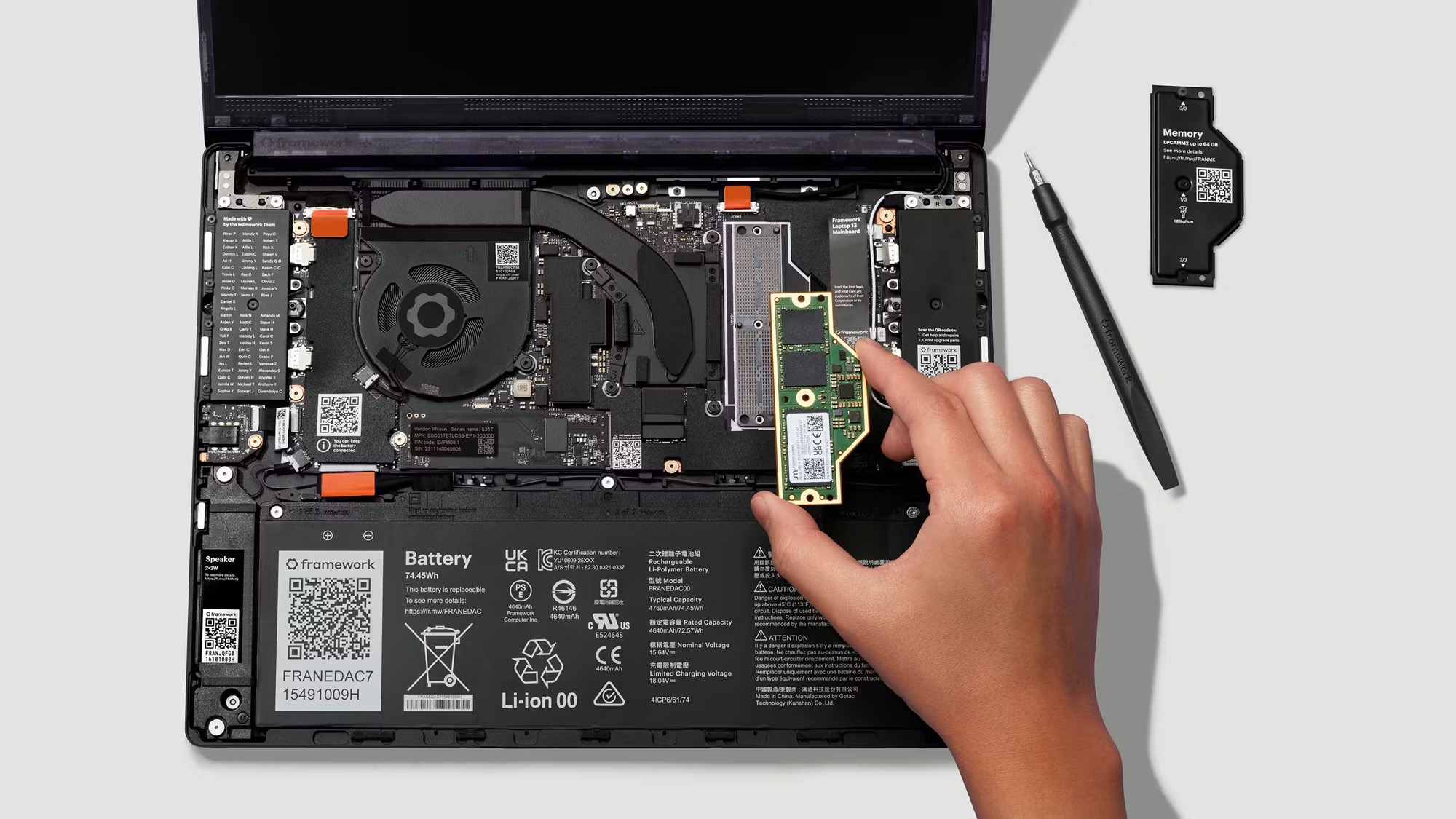 Framework Laptop 13 Pro angled view