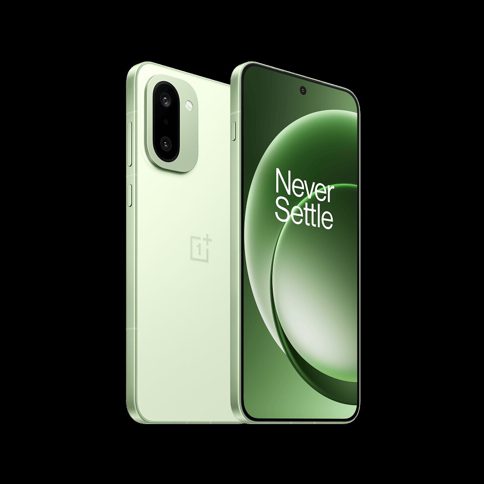 The OnePlus 15R in Mint Breeze finish.