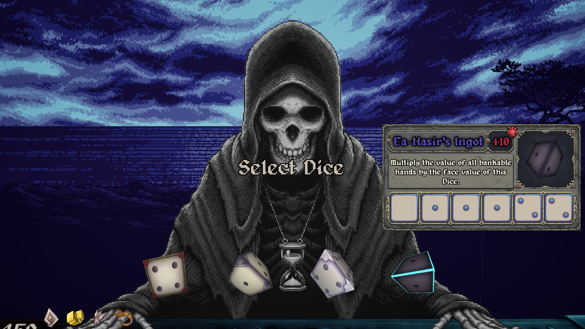 Pictured: A gameplay screenshot from Dice With Death.