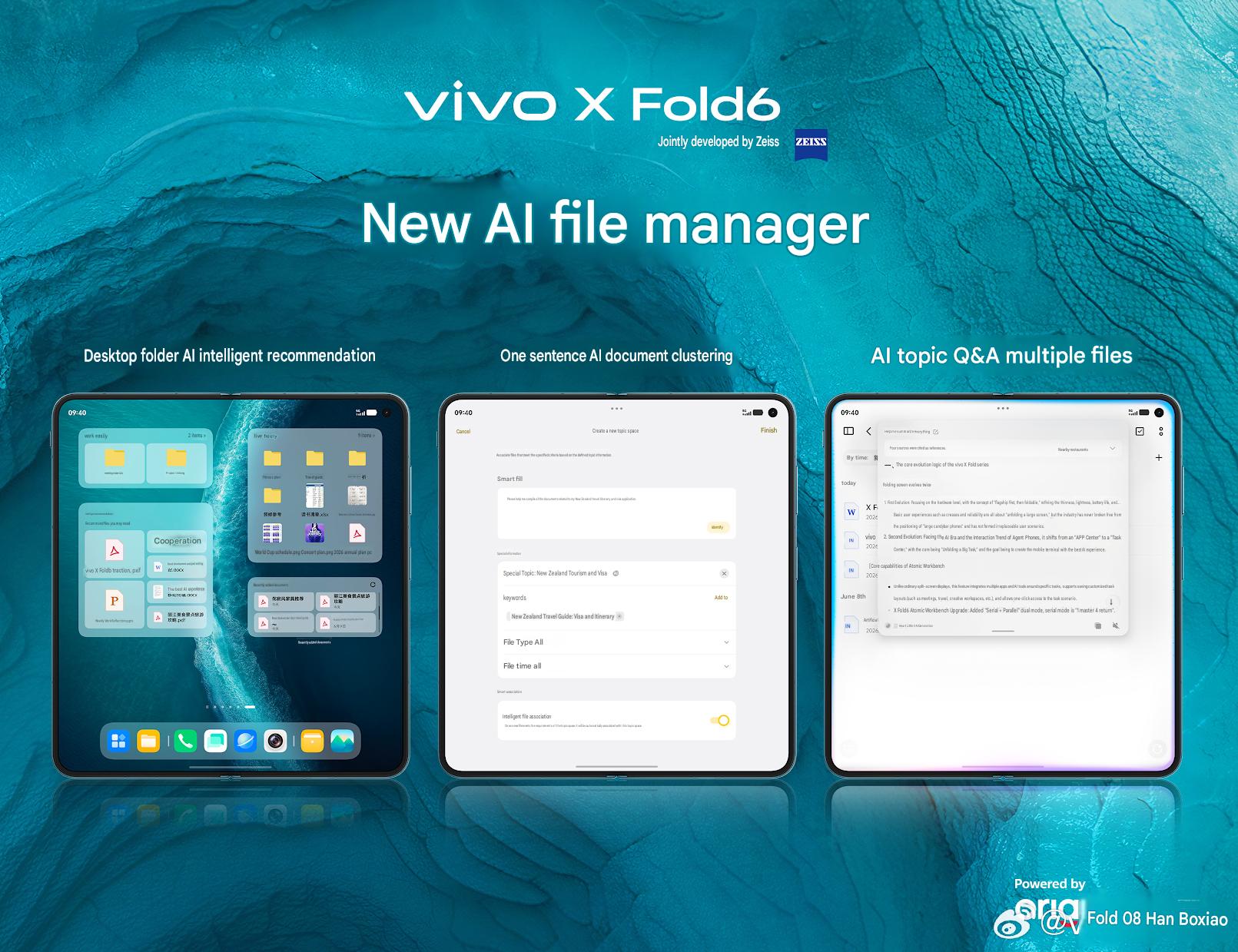Vivo X Fold 6 AI file manager interface