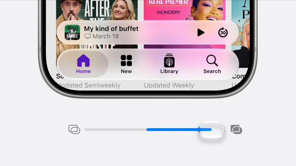 Cleaner UI with improved contrast in iOS 27