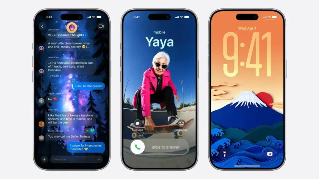 iOS 27 interface showcasing updated Liquid Glass design