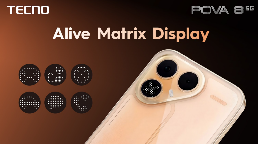 Tecno Pova 8 5G smartphone design