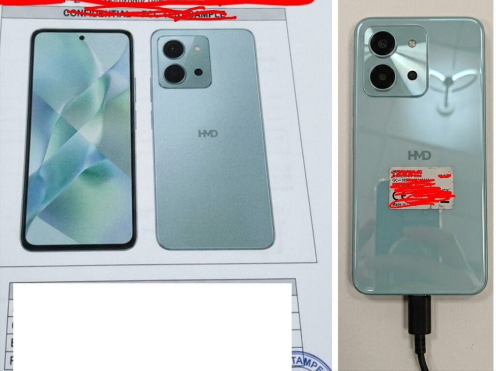Front view of the upcoming HMD C2 smartphone