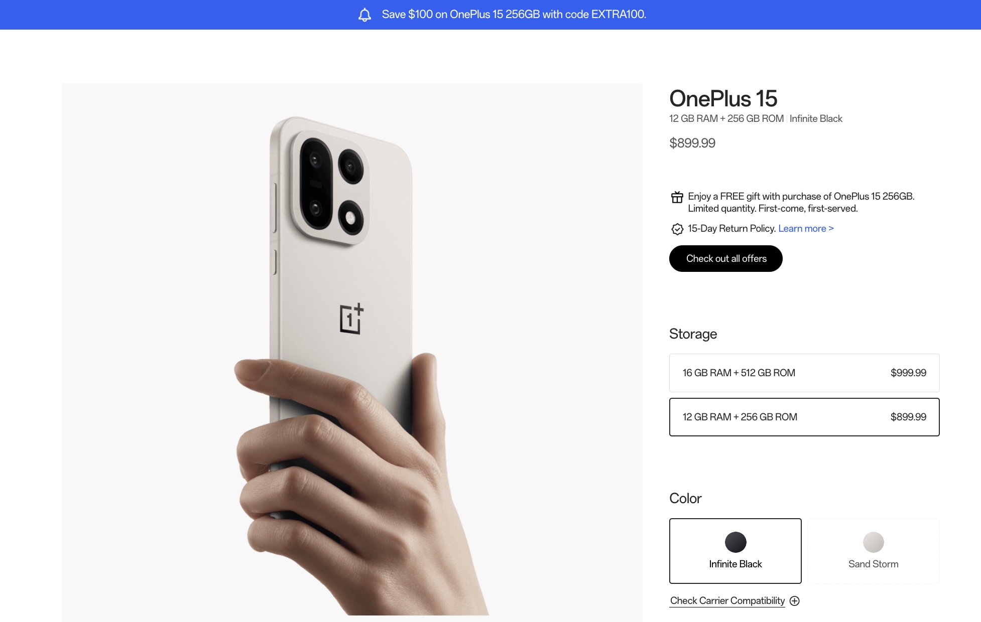 OnePlus 15 dengan potongan harga 100 dolar dan Nord Buds 3 Pro gratis