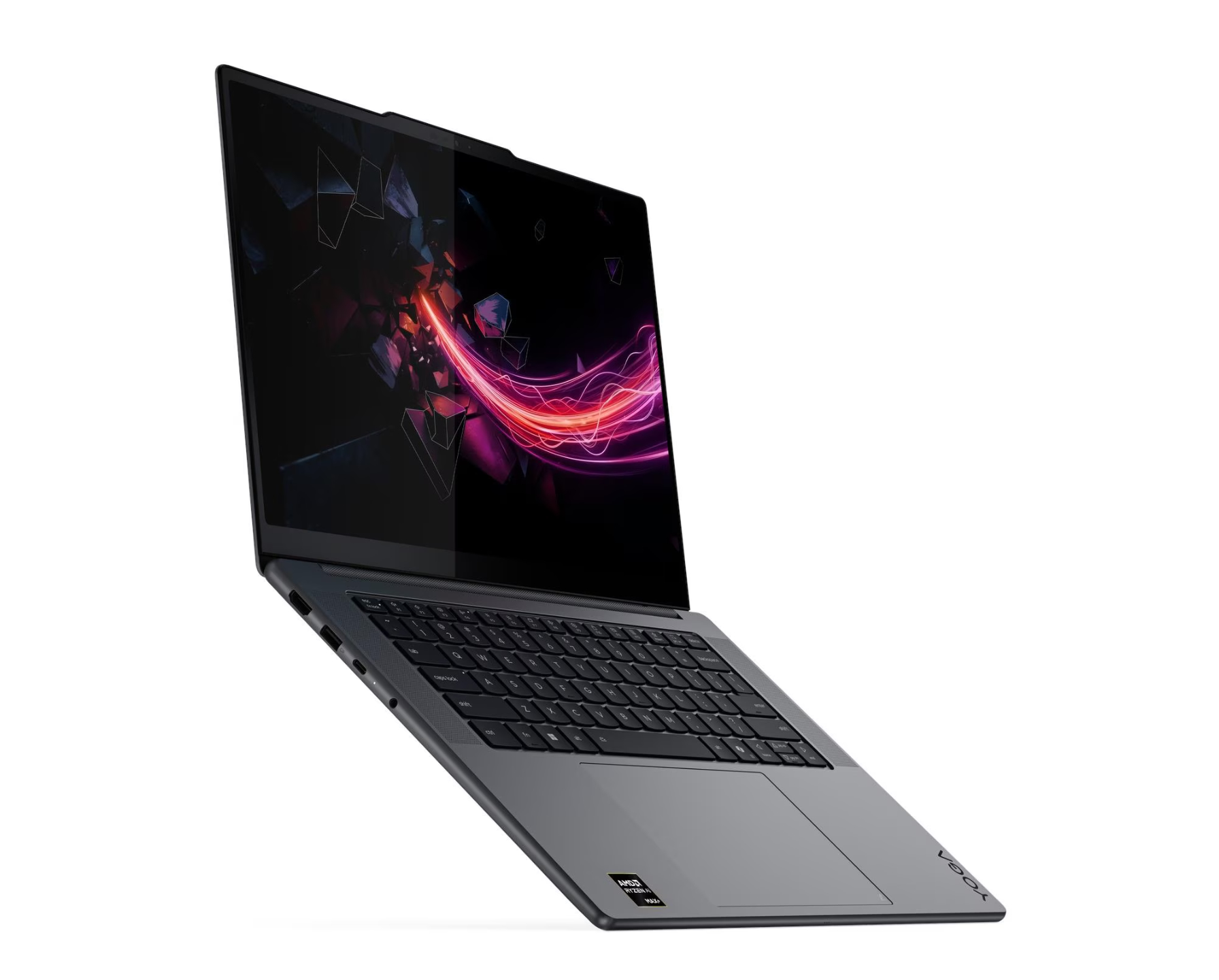 Side profile view of the Lenovo Yoga Pro 7 15ASH11 showing port layout
