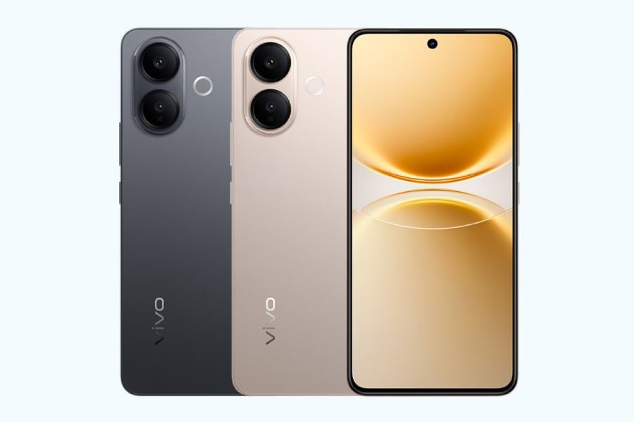 Vivo V70 Lite warna hitam dan emas
