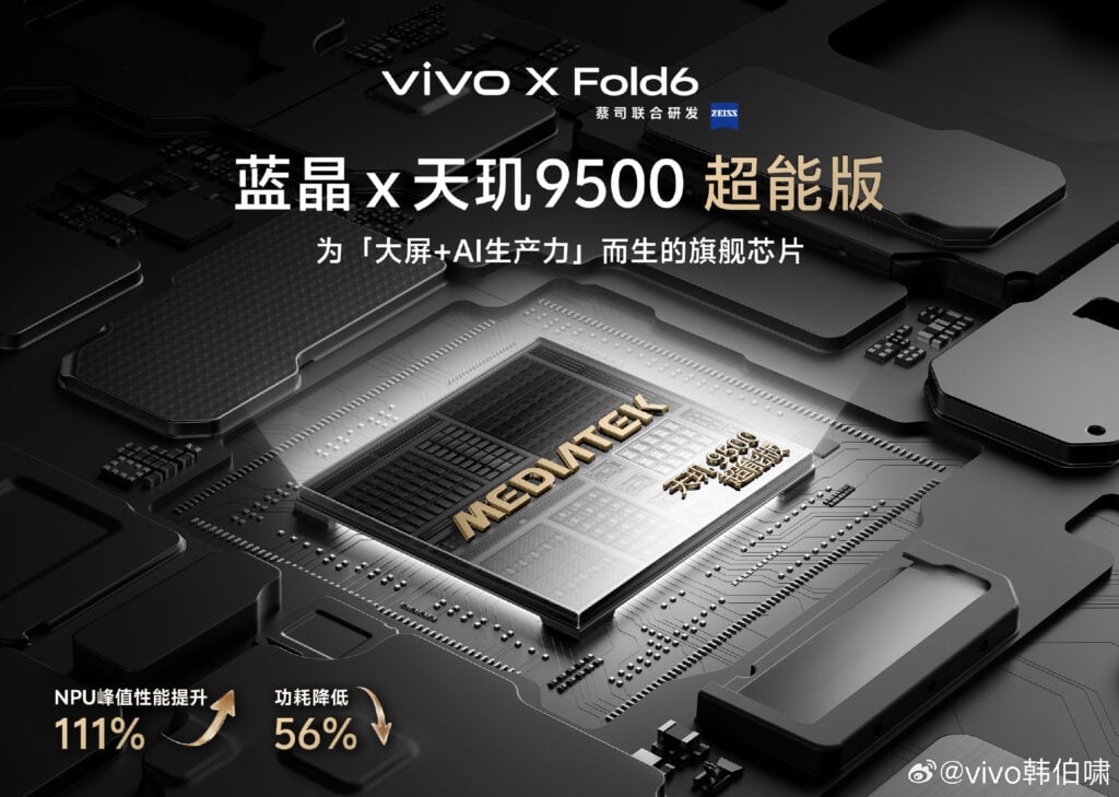 Vivo X Fold 6 - Dimensity 9500 Super