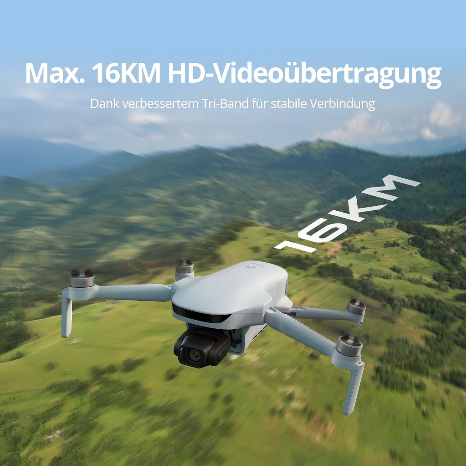Drone Potensic Atom 3 mendukung streaming video
