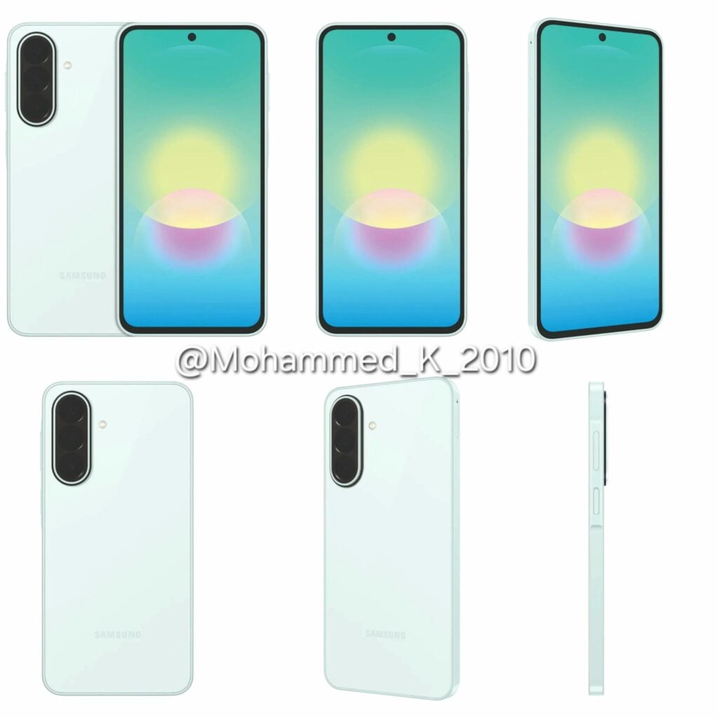 Samsung Galaxy A27 varian Awesome Mint dengan warna hijau pucat