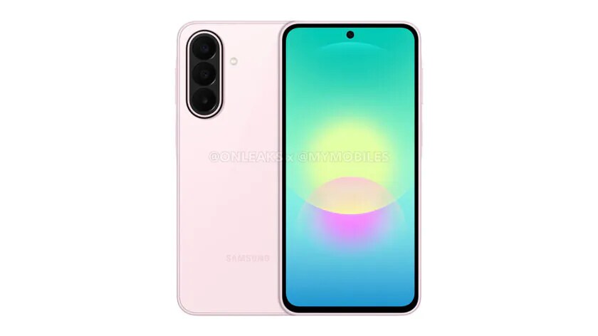 Samsung Galaxy A27 warna pink muda dengan tampilan elegan